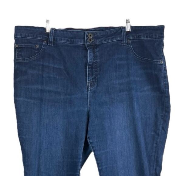 Lucky Brand Women’s Plus Jeans Emma Legging High Rise Dark Wash Stretch Size 22W - Picture 3 of 7